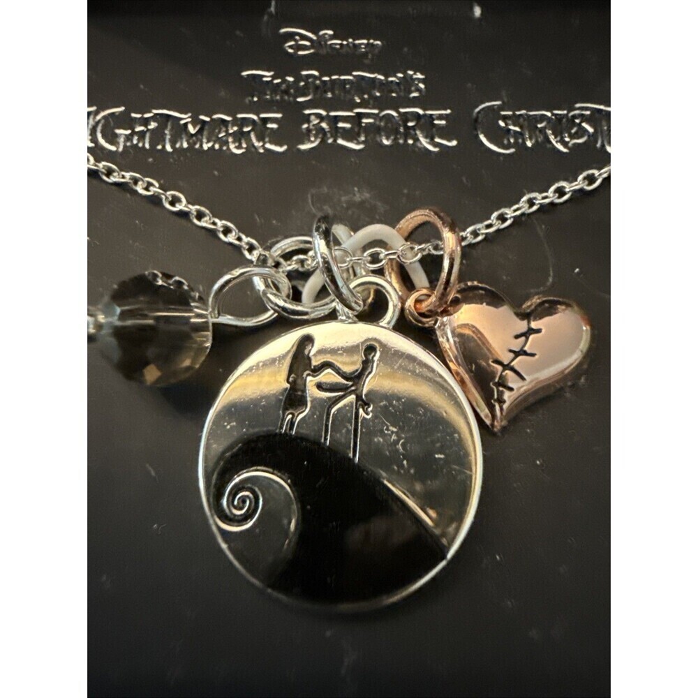 Disney The Nightmare Before Christmas WE'RE SIMPLY MEANT TO BE Necklace New - Picture 7 of 7